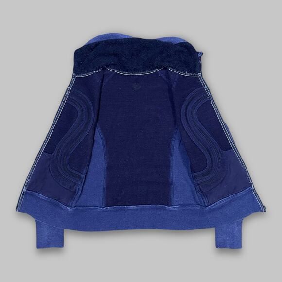 Lululemon Scuba Jacket Blue Heathered – Size 6 - Picture 3 of 6